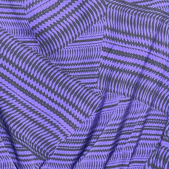 Banana Republic Geo Print Sleeveless Smocked Blouse Purple PM Dark Academia - Picture 5 of 9